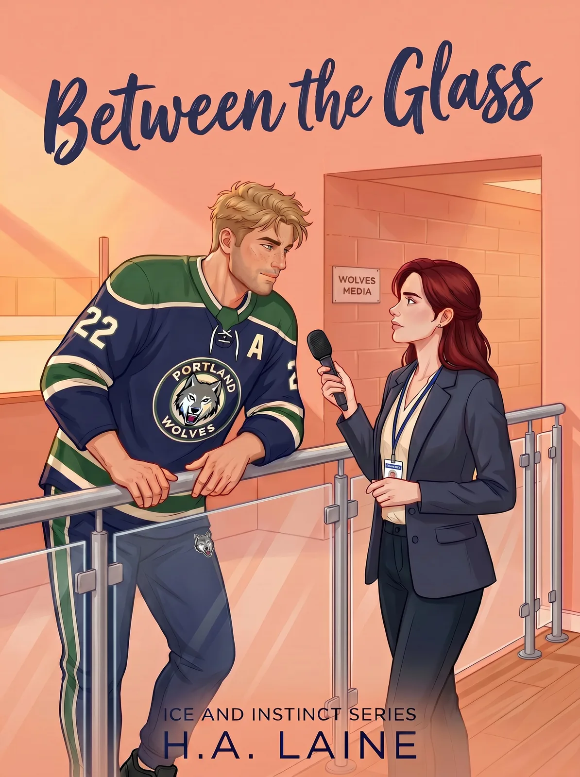 Book cover for Between the Glass by H.A. Laine.