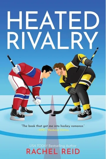 Book cover for Heated Rivalry by Rachel Reid.