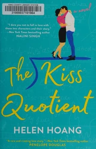 Book cover for The Kiss Quotient by Helen Hoang.